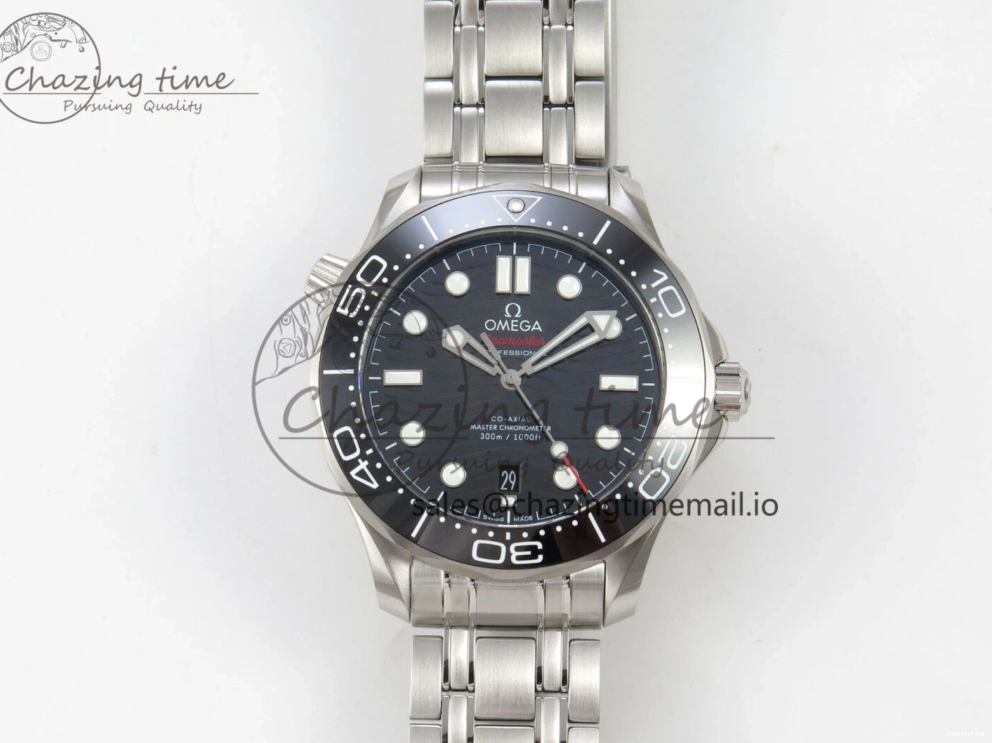 0515 Durable Seamaster Diver 300M Black Ceramic Bezel V4 VSF 1:1 Best Edition Black Dial On SS Bracelet Super Clone Asian 7653